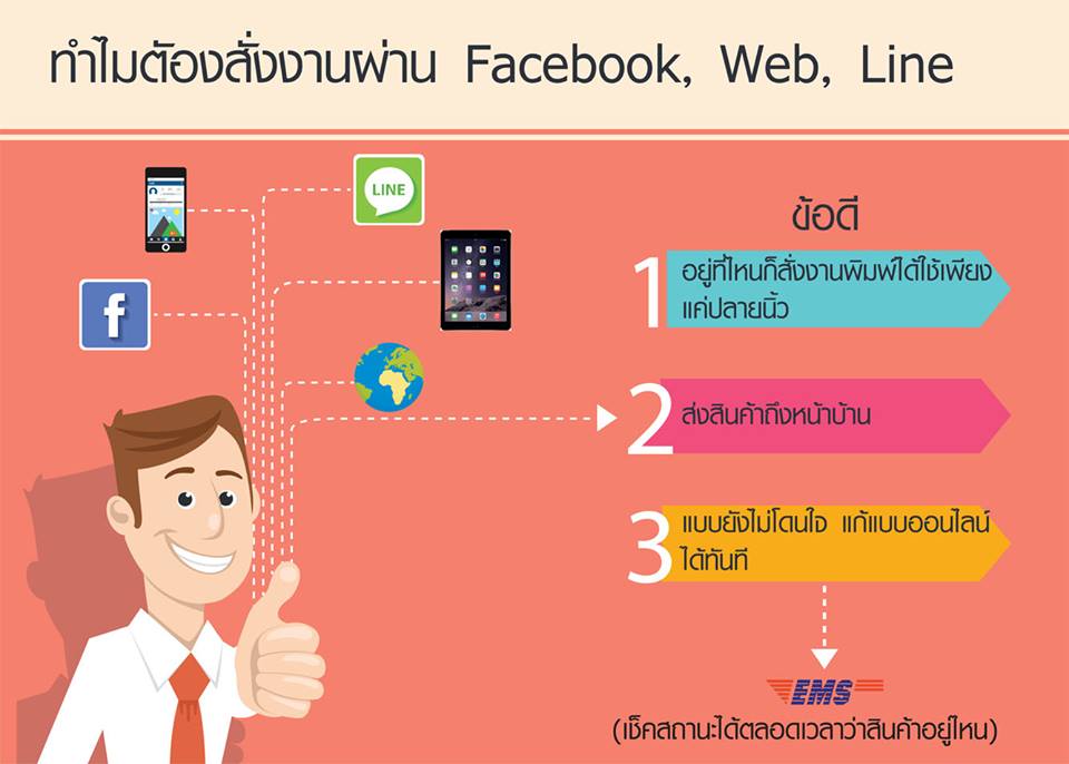 ข้อดีของการสั่งงานพิมพ์ออนไลน์